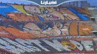 جماهير الوداد تبدع بتيفو ثلاثي في مواجهة سيمبا التنزاني